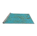 Sideview of Machine Washable Abstract Light Blue Modern Rug, wshabs1767lblu