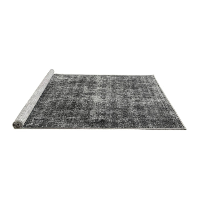 Sideview of Machine Washable Persian Gray Bohemian Rug, wshabs1768gry