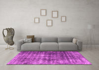 Machine Washable Persian Pink Bohemian Rug, wshabs1768pnk