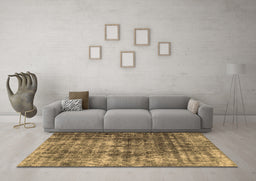 Machine Washable Persian Brown Bohemian Rug in a Living Room,, wshabs1768brn