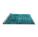 Sideview of Machine Washable Persian Light Blue Bohemian Rug, wshabs1768lblu