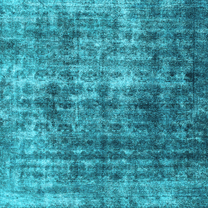 Square Machine Washable Persian Light Blue Bohemian Rug, wshabs1768lblu