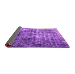 Sideview of Persian Purple Bohemian Rug, abs1768pur
