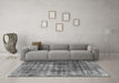 Machine Washable Persian Gray Bohemian Rug in a Living Room,, wshabs1768gry