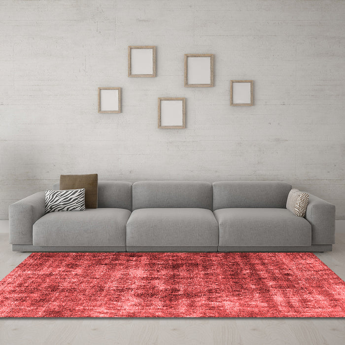Bohemian Red Washable Rugs