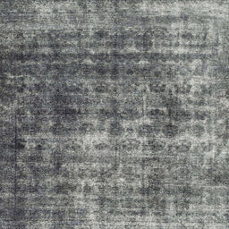 Square Machine Washable Abstract Dark Gray Rug, wshabs1768