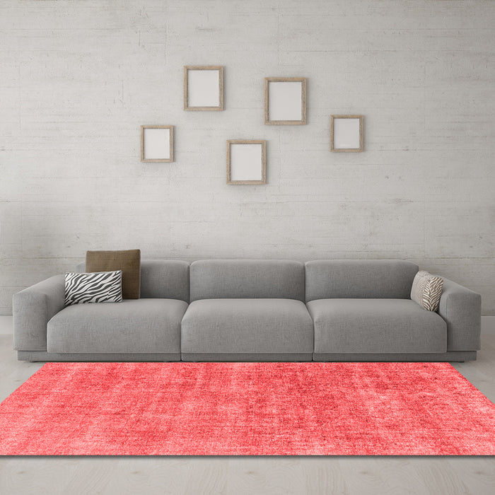 Modern Red Washable Rugs