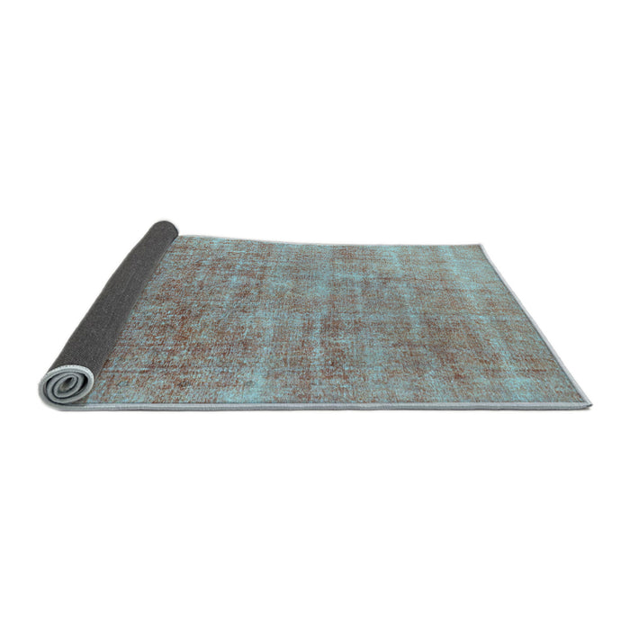Sideview of Abstract Light Blue Modern Rug, abs1769lblu