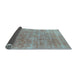 Sideview of Abstract Light Blue Modern Rug, abs1769lblu