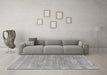 Machine Washable Abstract Gray Modern Rug in a Living Room,, wshabs1769gry