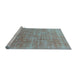 Sideview of Machine Washable Abstract Light Blue Modern Rug, wshabs1769lblu