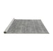 Sideview of Machine Washable Abstract Gray Modern Rug, wshabs1769gry