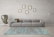 Machine Washable Abstract Light Blue Modern Rug in a Living Room, wshabs1769lblu