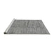 Sideview of Machine Washable Abstract Gray Modern Rug, wshabs176gry