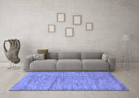 Machine Washable Abstract Blue Modern Rug, wshabs176blu