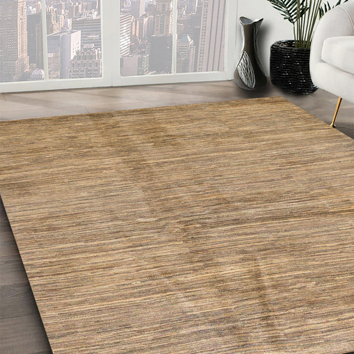 Machine Washable Abstract Brown Sand Brown Rug in a Family Room, wshabs176