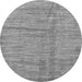 Round Abstract Gray Modern Rug, abs176gry