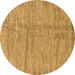 Round Abstract Brown Modern Rug, abs176brn