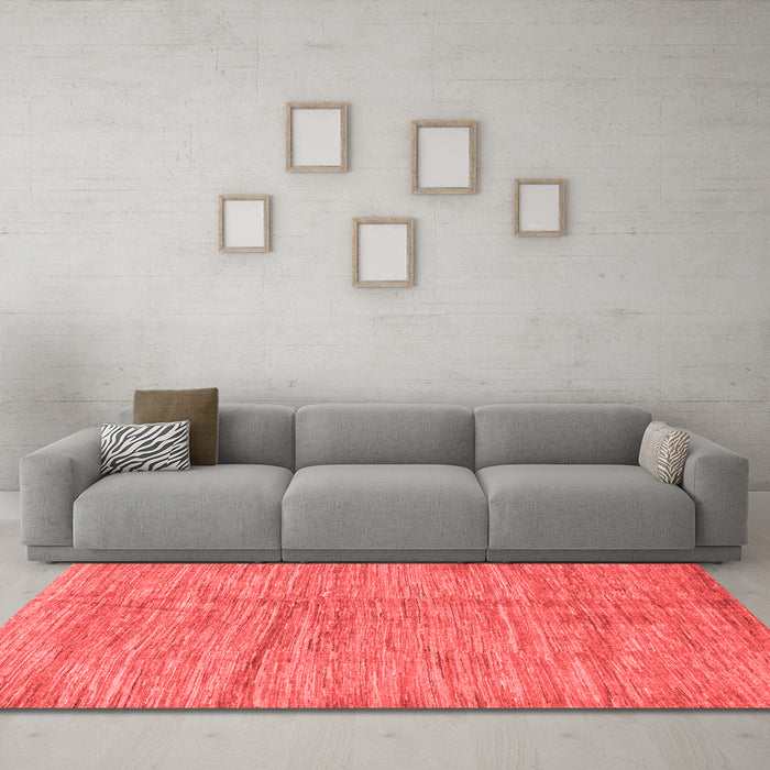 Modern Red Washable Rugs
