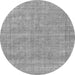 Round Abstract Gray Modern Rug, abs1770gry