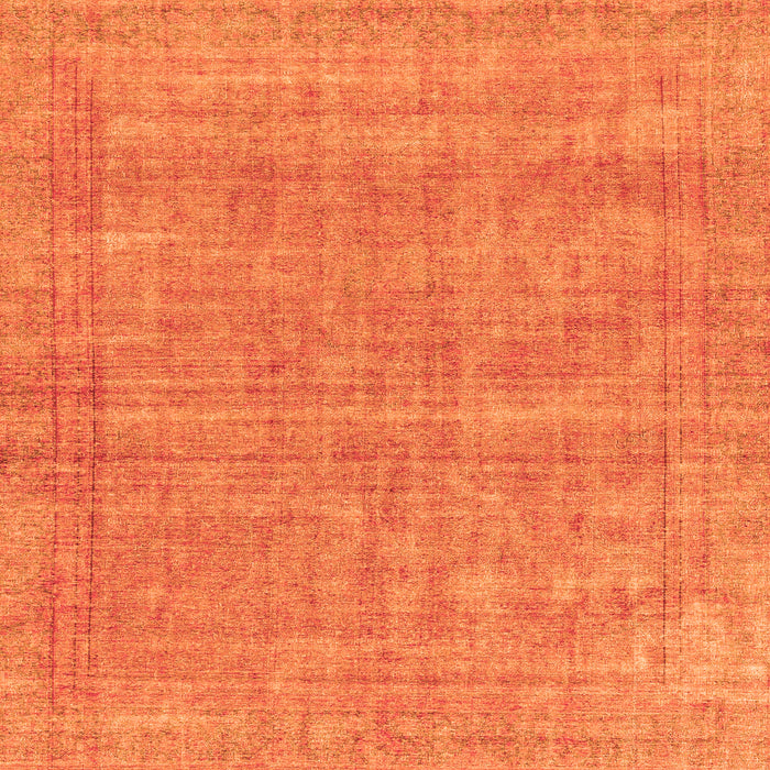 Square Abstract Orange Modern Rug, abs1770org