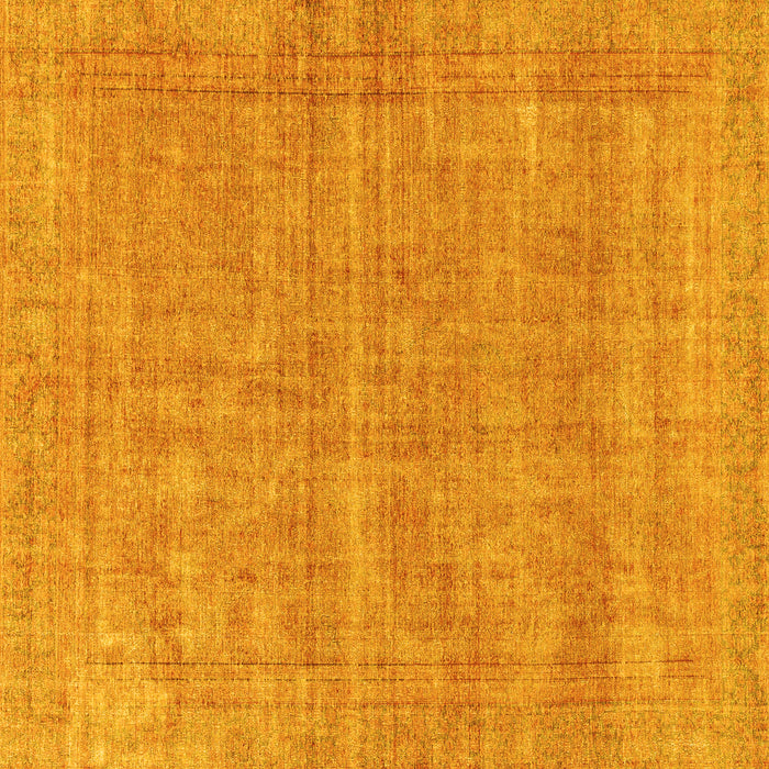 Square Abstract Yellow Modern Rug, abs1770yw