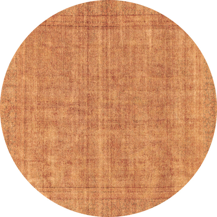 Round Abstract Brown Modern Rug, abs1770brn