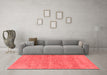 Modern Red Washable Rugs