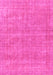 Machine Washable Abstract Pink Modern Rug, wshabs1770pnk