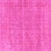 Square Machine Washable Abstract Pink Modern Rug, wshabs1770pnk