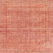 Square Abstract Bright Orange Modern Rug, abs1770