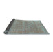 Sideview of Abstract Light Blue Modern Rug, abs1770lblu