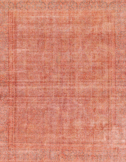 Machine Washable Abstract Bright Orange Rug, wshabs1770