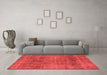 Modern Red Washable Rugs