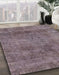 Machine Washable Abstract Purple Rug in a Family Room, wshabs1771