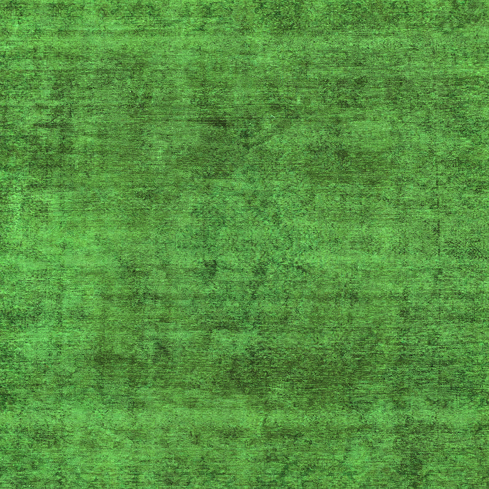 Square Machine Washable Abstract Green Modern Area Rugs, wshabs1771grn