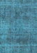 Abstract Light Blue Modern Rug, abs1771lblu