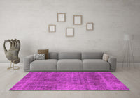 Machine Washable Abstract Pink Modern Rug, wshabs1771pnk