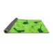 Sideview of Abstract Green Modern Rug, abs1772grn