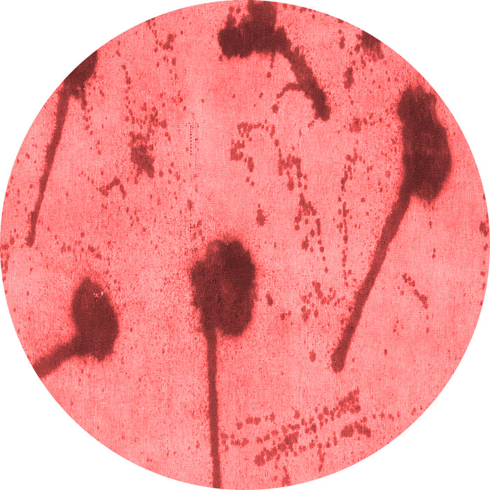 Machine Washable Abstract Red Modern Rug, wshabs1772red