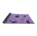 Sideview of Abstract Blue Modern Rug, abs1772blu