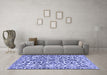 Machine Washable Abstract Blue Modern Rug in a Living Room, wshabs1773blu