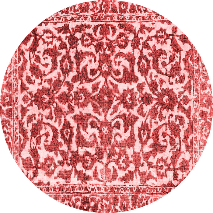 Machine Washable Abstract Red Modern Rug, wshabs1773red