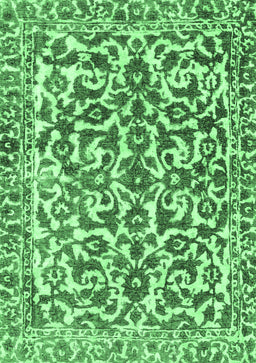 Abstract Emerald Green Modern Rug, abs1773emgrn