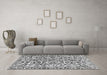 Machine Washable Abstract Gray Modern Rug in a Living Room,, wshabs1773gry