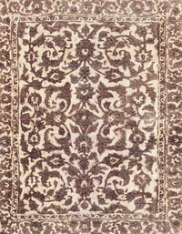 Machine Washable Abstract Chestnut Brown Rug, wshabs1773