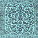 Square Machine Washable Abstract Light Blue Modern Rug, wshabs1773lblu