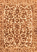 Machine Washable Abstract Orange Modern Area Rugs, wshabs1773org