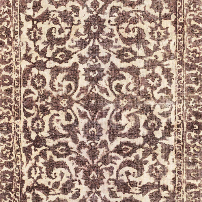 Abstract Chestnut Brown Modern Rug, abs1773