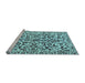 Sideview of Machine Washable Abstract Light Blue Modern Rug, wshabs1773lblu